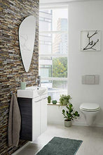Fackelmann Mirrors Elemento a Specchio, Organico, Argento, 55 x 89 cm