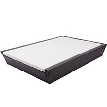 vidaXL Doppio Lettino Prendisole Cuscino Polyrattan Marrone 2 Persone Sdraio