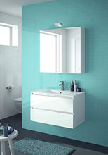 ALLIBERT Set di mobili da bagno premontati bianco con specchio, 80 cm