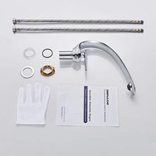 BONADE Rubinetto miscelatore per lavabo, rubinetto, rubinetto, miscelatore per lavabo, in ottone cromato, monocomando, per bagno