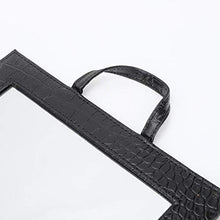 SALUTUYA Specchio da Parete Portatile in Pelle PU per toeletta da Viaggio per Regalo di Compleanno
