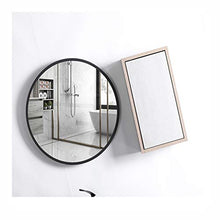 haozai Specchio da Bagno Specchio Arredobagno con Cornice (25x12x45cm) Home Specchiera A 1 Ante Mobile Sospeso A Muro Bagno Legno Massello 20