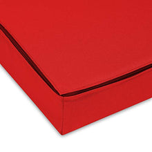 SuperKissen24. Materasso Cuscino per Bancale Divano Pallet 120x80 cm Seduta Impermeabile e Comodo per Divanetti da Esterno - Rosso