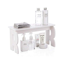 UWY Landing White Bagno Mensola per Doccia Toilette Cosmetici Portaoggetti Bulkboard Pannello di plastica in Legno Supporto Combinato Appeso Supporto in Legno