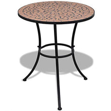 FAMIROSA Set da Bistrot 3 pz in Piastrelle di Ceramica Terracotta