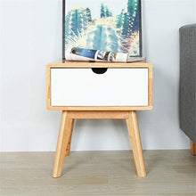 Comodino 1 cassetto Comodino Gabinetto Camera Bagagli Comodino per Divano Letto Camera da Letto (Color : White, Size : 45x40x50CM)