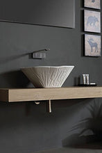 Lavandino Lavabo Appoggio/Sospeso Horganica Ovale Modello Terra Bianco in Ceramica 54x46 cm