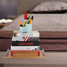 Tabpole - Comodino in bambù, stile semplice, comodino, comodino, organizer per cellulare, tablet, bevande a distanza