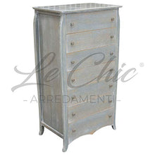Shop Chic Cassettiera Vania in rovere massiccio finitura lavagna