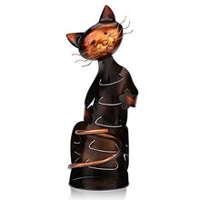 No Mestieri della Decorazione della casa dello scaffale del Vino del Supporto del Vino a Forma di Gatto della Scultura di Metallo