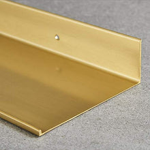 Huante - Mensola da doccia in ottone spazzolato, per bagno, colore: Oro