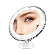 LILIS Specchio Trucco LED Trucco Specchi 10X Ingrandimento LED Specchio Rotazione di 360 Gradi Specchio da Toilette Attrezzi di Trucco