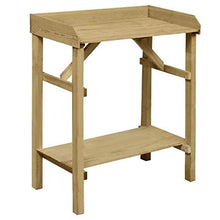 OUSEE Tavolo da Lavoro da Giardino in Legno Impregnato 75x40x90cm