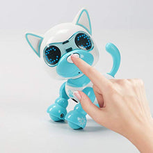 ASFD Smart Machine Dog Induction Touch Cucciolo Giocattolo Elettrico Intelligent Pet Blue