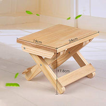 XGQ. Panca Pieghevole Pieghevole for Esterni Pine Panca Portatile for Esterni, Dimensioni: 19x24x17,8 cm