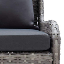 FAMIROSA Divani Angolari da Giardino 2 pz in Polyrattan Grigio