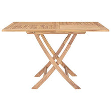 vidaXL Tavolo da Giardino Pieghevole 120x120x75 cm in Legno di Teak