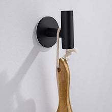 Celbon 2 Pezzi Ganci Adesivi 3M NeroGanci Portasciugamani in Acciaio Inox Gancio Appendiabiti da Parete Autoadesivo/Gancio per Cucina e Bagno Nero (2 Pezzi)
