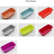 ASFD Stampo in Silicone per Pane da tostare per Alimenti Stampo in Silicone per tegame Rettangolare Utensile da Cucina Blu