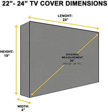 N / A Giardino coperture mobili Copertura Esterna TV Coperchio Pellicola Trasparente mobili da Copertura Impermeabile (Dimensioni, 60-65),22-24