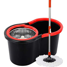 SSAYY Mop Mocio Rotante Secchio A Doppia unità Mop A Pressione Manuale Mop Lazy Mop Barile Spesso