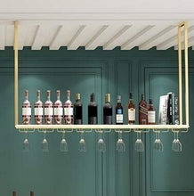 Appendiabiti Portabottiglie per Vino Appendiabiti Scaffale Decorativo Portaoggetti Appendiabiti Bar Porta Bicchiere di Vino invertito