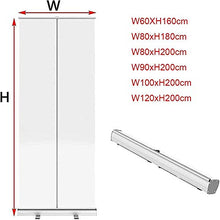 Topniu. (Usando in affari) 32x72in Pull Up Banner Banner TRASPARENTE/CLEAR PVC Mobile Sneeze Guard, Schermo di protezione Schermo sociale Scudo sociale, schermo di igiene trasparente personale, divi