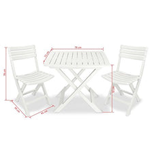 Xingshuoonline - Panchina da giardino in plastica resistente, 145,5 x 49 x 74 cm, colore: Bianco