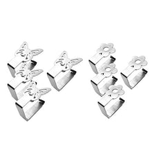 joyMerit 8Pcs Clip per Tovaglia Forte Morsetti per Pesi in Argento con Supporto per