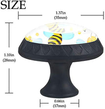 Api volanti Pomelli per Porta Set di 4 Pomelli per Mobili Manopole per Cassetti Cucina Armadio Vetro