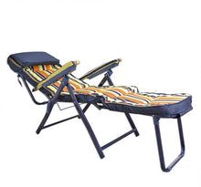 Sedia a sdraio imbottita 64x30x98 cm - Colore Rosso, Blu