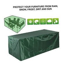 Giardino di copertura di mobili di protezione rettangolare in poliestere verde Meteo impermeabile resistente per Outdoor Patio