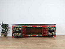 Yajutang Credenza in stile tibetano, realizzata a mano e dipinta a mano