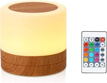 Taipow Luce Notturna Bambini, Mini Lampada da Comodino LED, Dimmerabile Lampada Multicolori con Ricaricabile USB, Telecomando, Controllo Tattile, Funzione Timer, e Colori Cangianti
