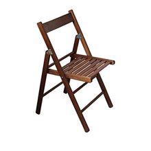 Milani Home s.r.l.s. Sedia da Giardino Pieghevole in Legno Salvaspazio