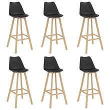 vidaXL Set da Bar 7 pz Nero