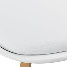 [en.casa] 6X Sedia da Pranzo Bianco Imbottita Sala da Pranzo Similpelle Set Cucina