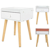 Comodino Semplice Camera da Letto Moderna da Letto Comodino Cassetto Cassetto Mobile Comodino (Bianco)
