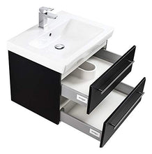 Mobile bagno con lavabo Villeroy & Boch Subway 2.0 65cm nero satinato