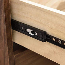WALNUTA Comodino Nordico in Legno massello Comodino Color Noce, Comodino Semplice Armadio da Camera da Letto