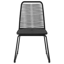 vidaXL Set da Pranzo da Giardino 7 pz in Rattan PVC Nero