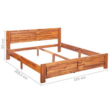 SKM Giroletto in Legno Massello Acacia 180x200 cm