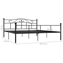SKM Giroletto Nero in Metallo 200x200 cm (20.8kg)