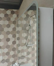 Specchio bagno pensile contenitore 3 ante con specchio filo lucido cm.70x95x13