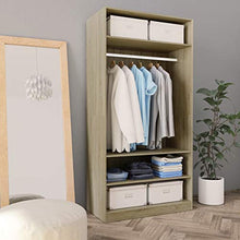 FAMIROSA Armadio Rovere Sonoma 100x50x200 cm in Truciolato