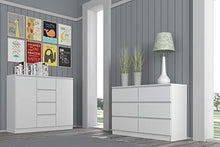 BIM Furniture Cassettiera Maya 2D4S con 4 cassetti, 120 cm