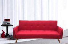 Bagno Italia Divano Letto reclinabile 210x82 Microfibra o Ecopelle Piedi Legno in 4 Colori Modello Rodrigo I - Arredi Casa