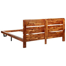 FAMIROSA Giroletto con Bordi Vivi in Legno Massello di Acacia 160 cm