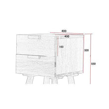 Comodino Comodino moderno in legno massello di rovere puro nordico Mobili camera da letto moderna Armadietto laterale semplice Due secchi Armadietti di pompaggio Tavolino multiuso tavolini set comodin