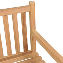 vidaXL Panca da Giardino con Cuscino Rosso 240 cm in Massello di Teak